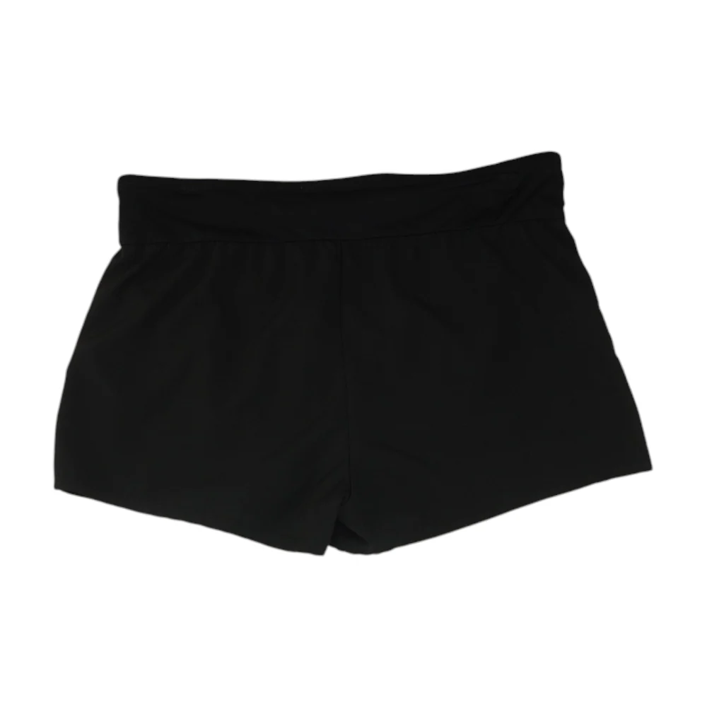 Black Solid Active Shorts - Image 2