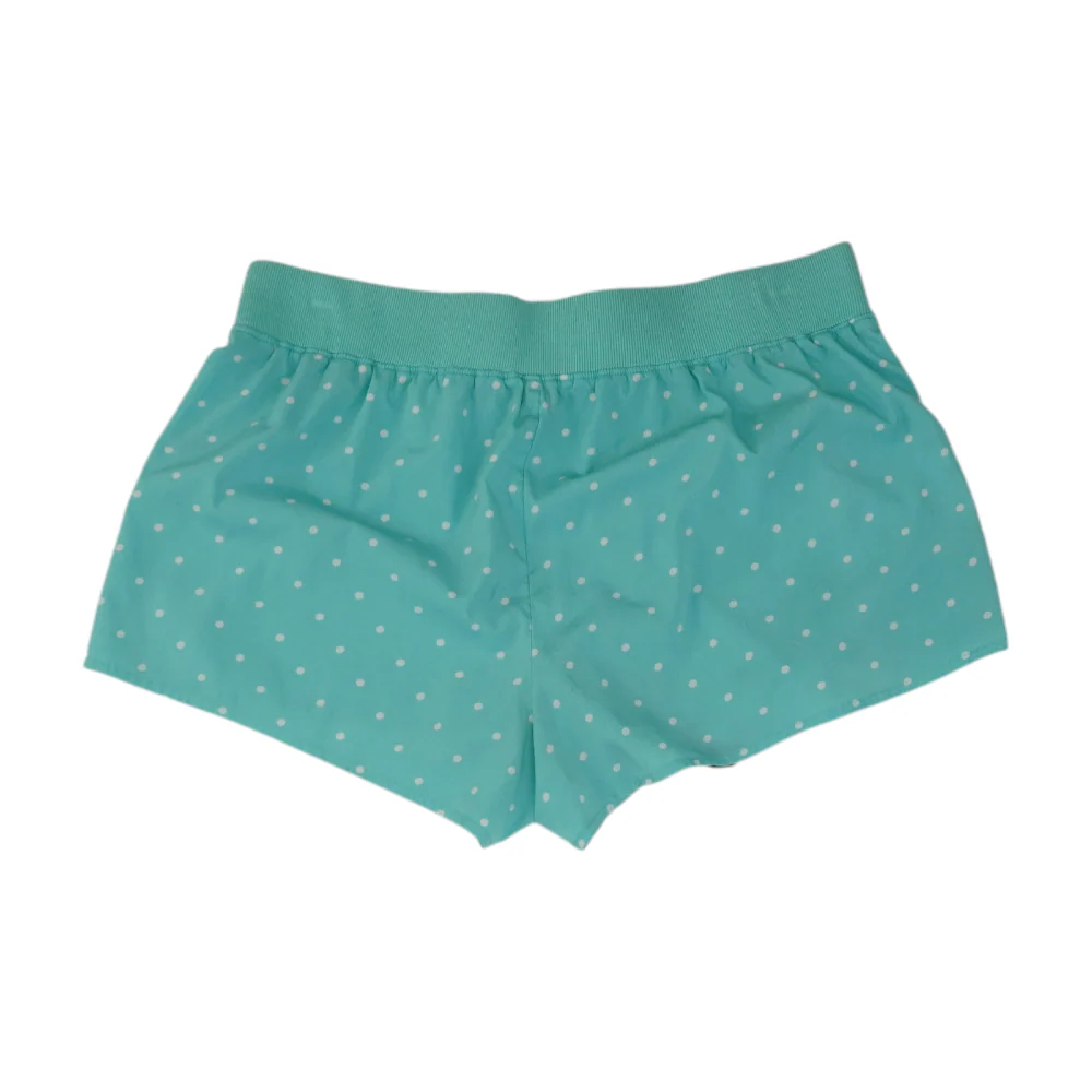 Blue Polka Dot Active Shorts - Image 2