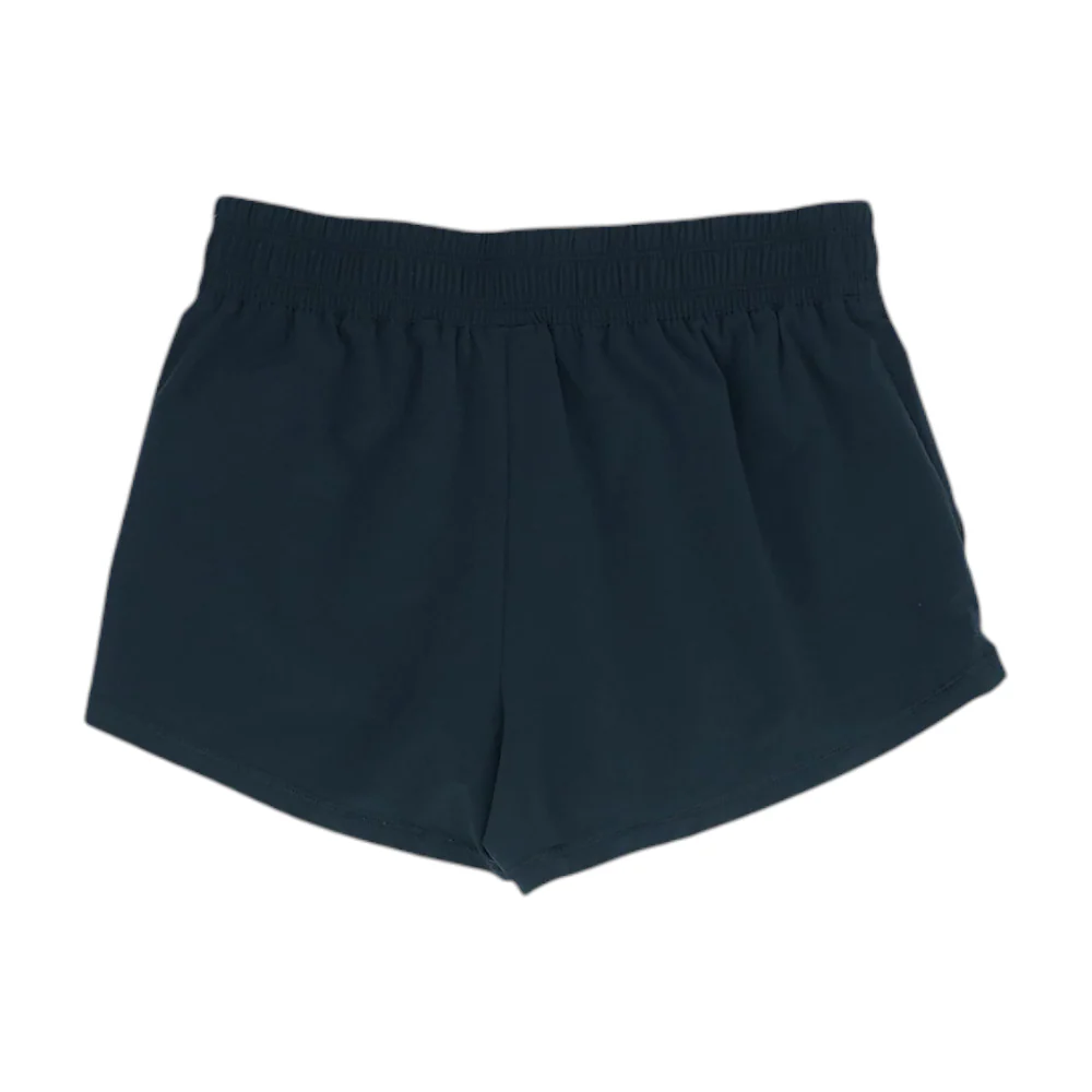 Black Solid Active Shorts - Image 2