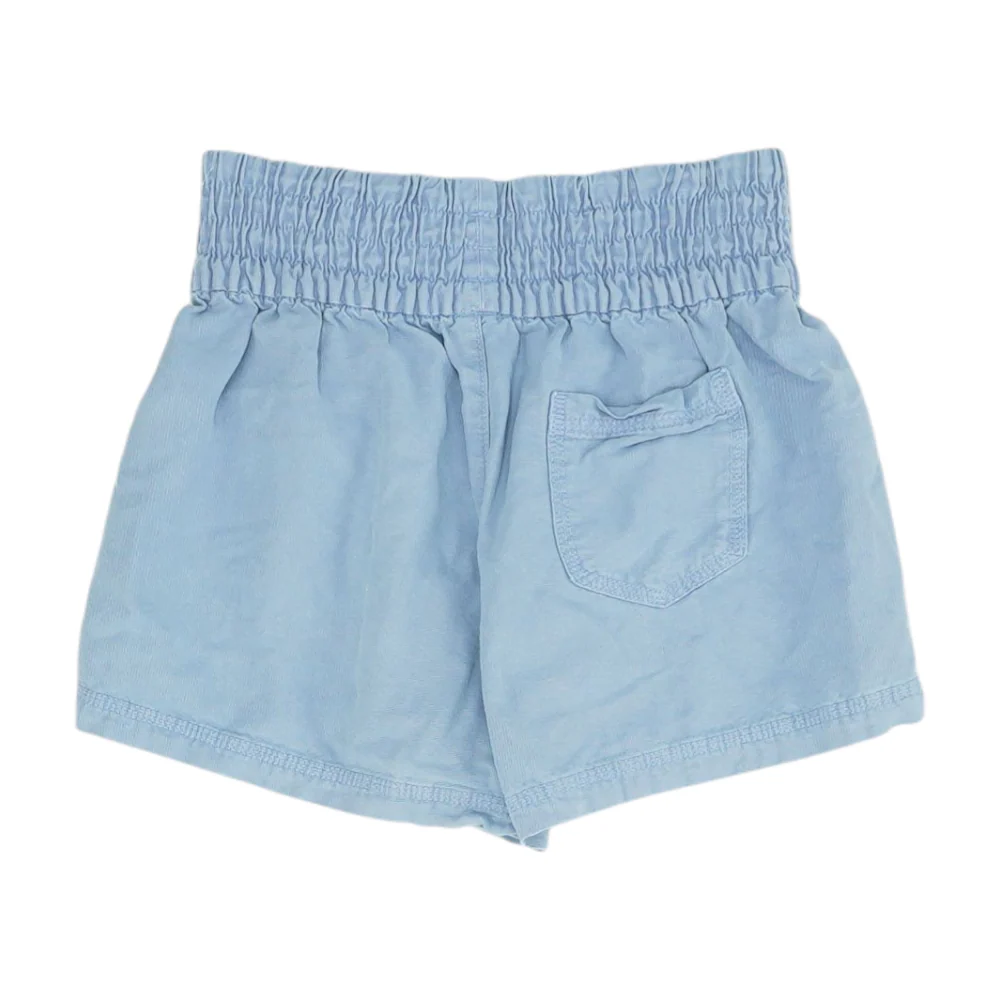Blue Solid Active Shorts - Image 2
