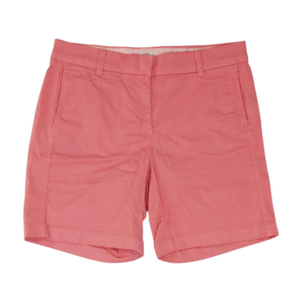 Pink Solid Chino Shorts