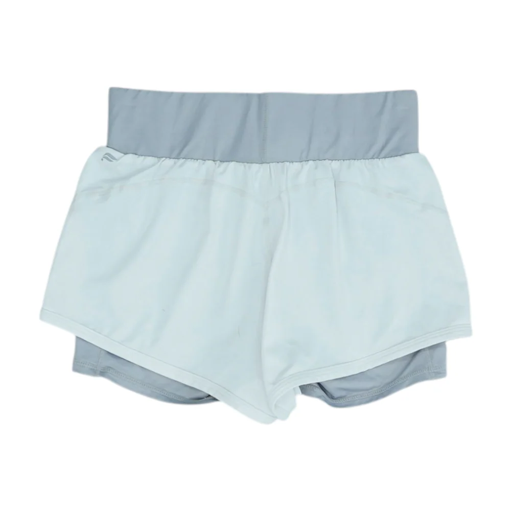 Gray Solid Active Shorts - Image 2