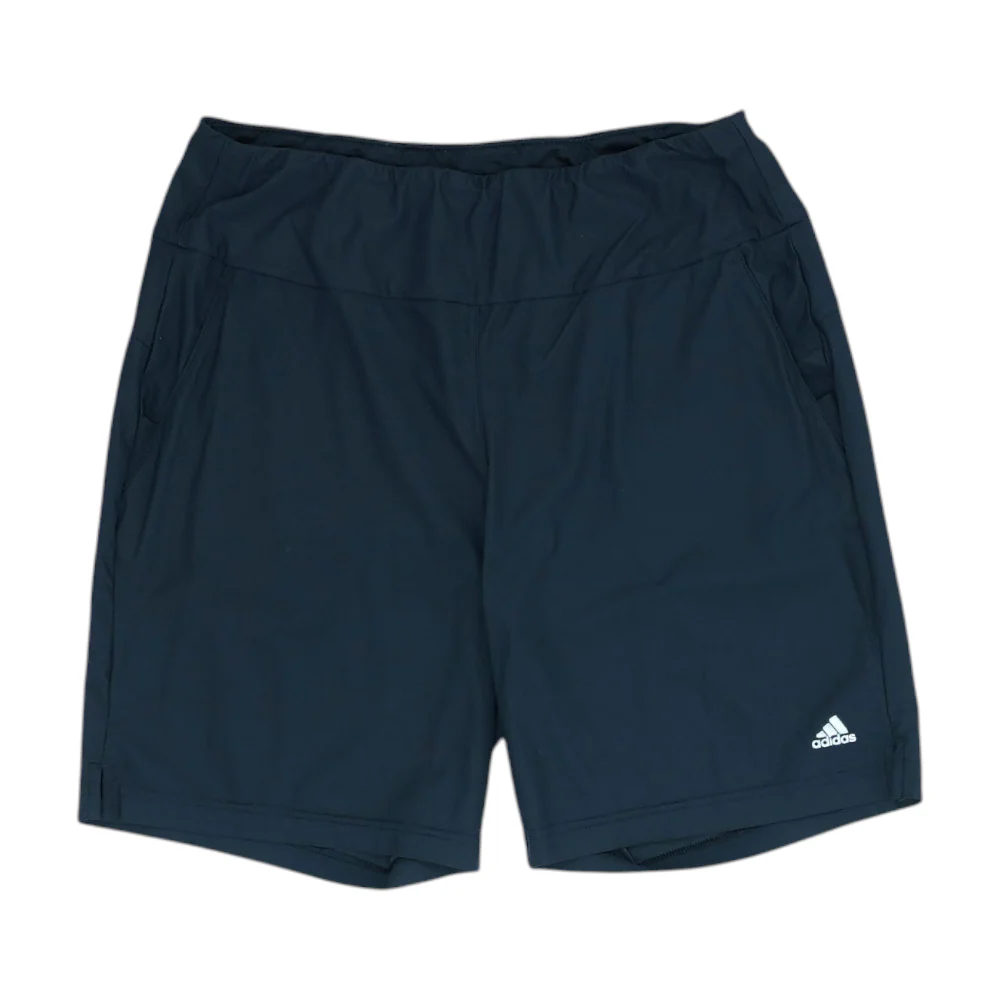 Black Solid Active Shorts