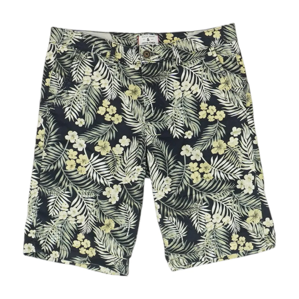 Navy Tropical Chino Shorts