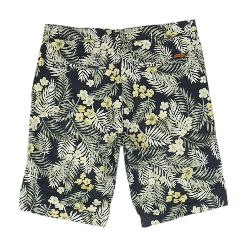 Navy Tropical Chino Shorts - Image 2