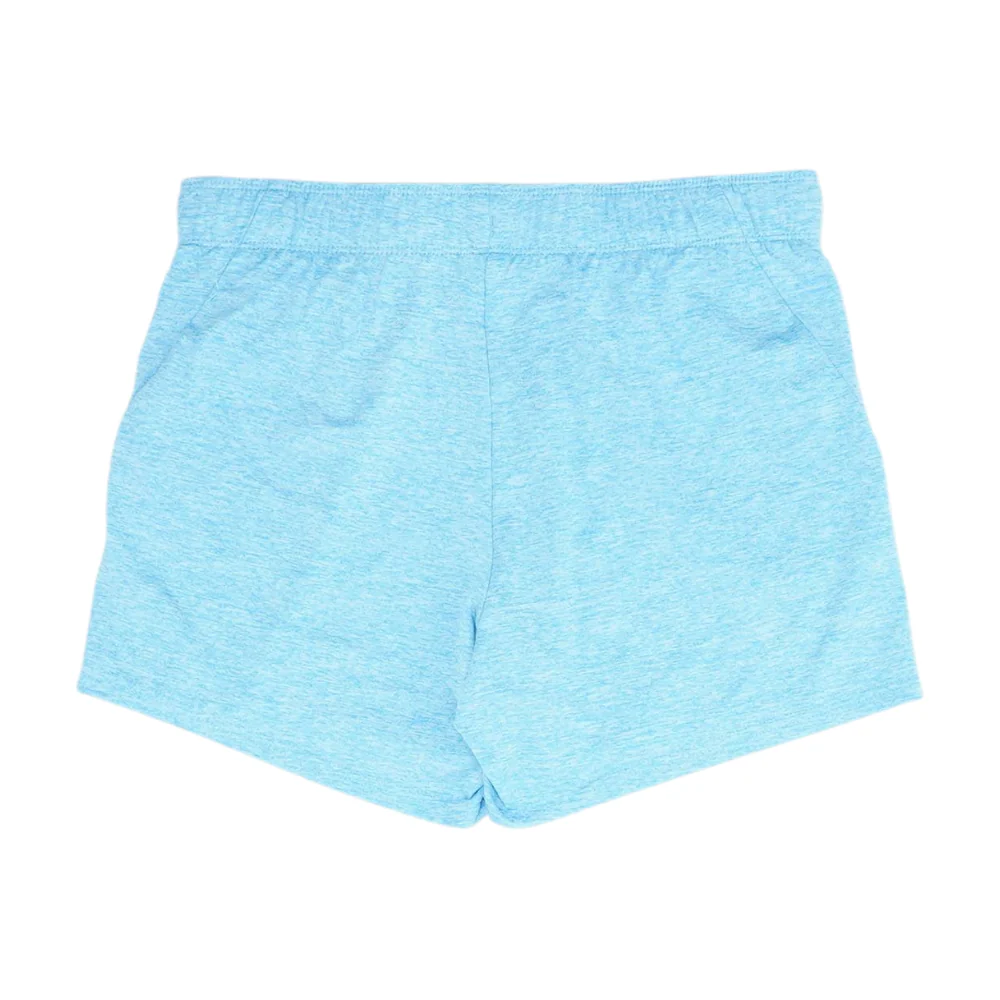 Blue Solid Active Shorts - Image 2