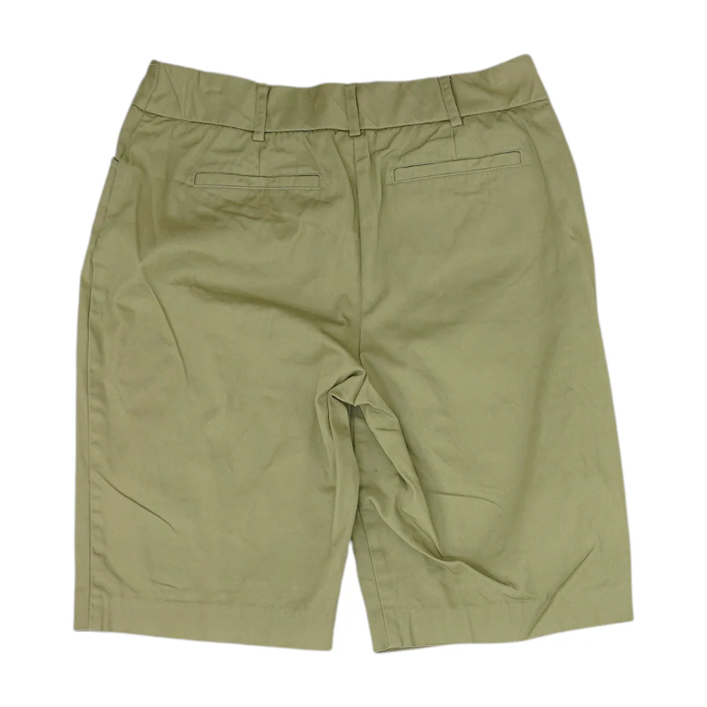 Green Solid Chino Shorts - Image 2