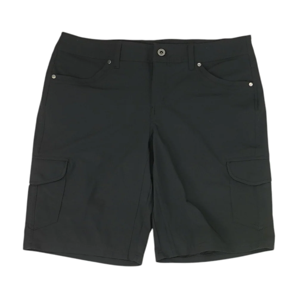 Black Solid 5-Pocket Shorts