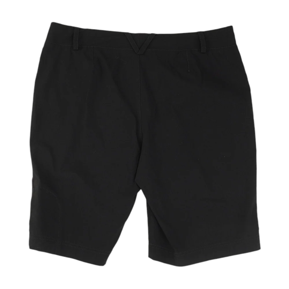 Black Solid Chino Shorts - Image 2