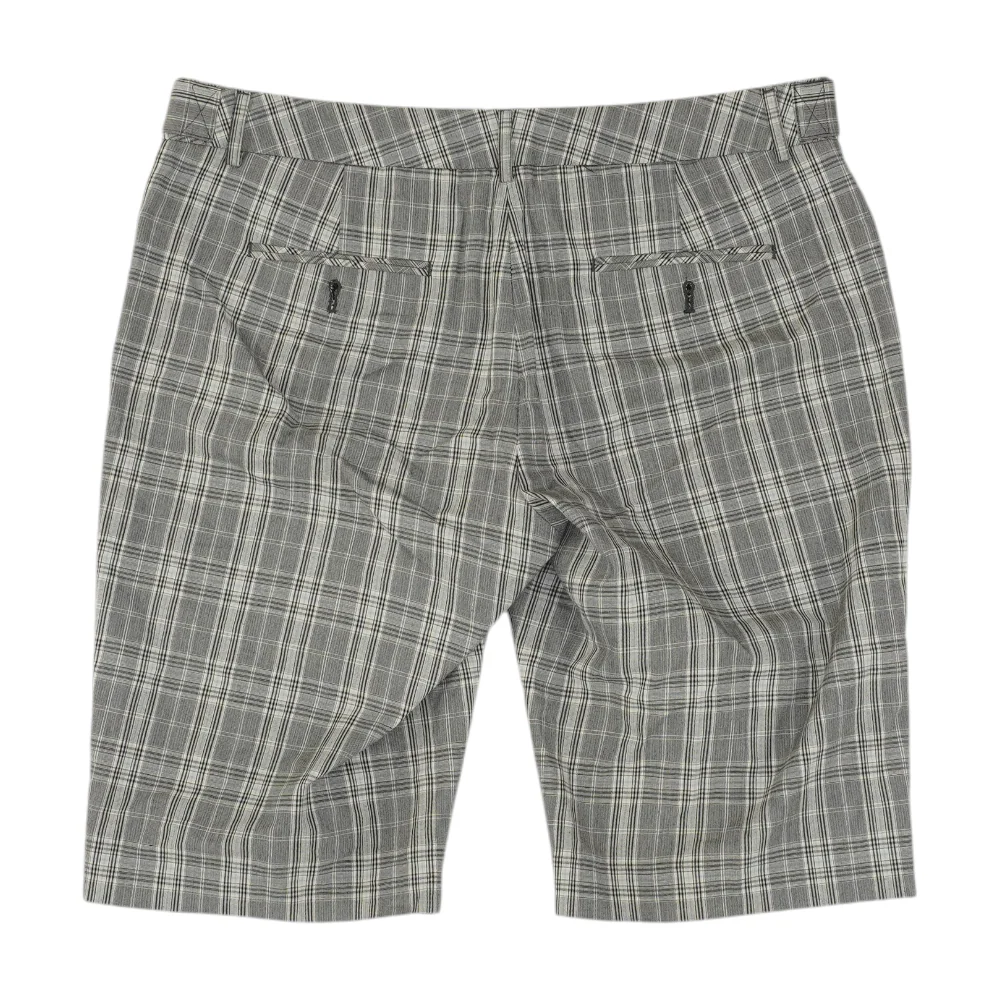 Gray Plaid Chino Shorts - Image 2