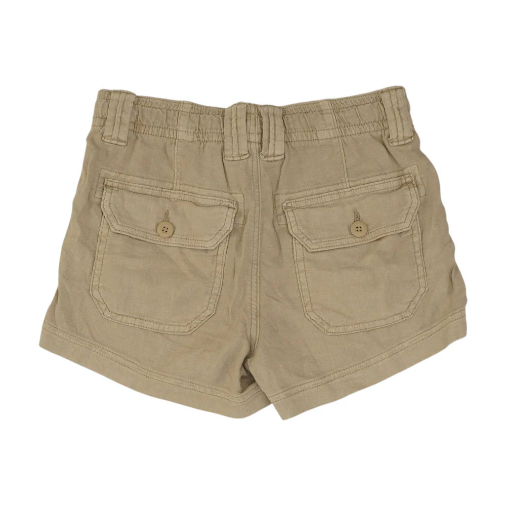 Khaki Solid Chino Shorts - Image 2