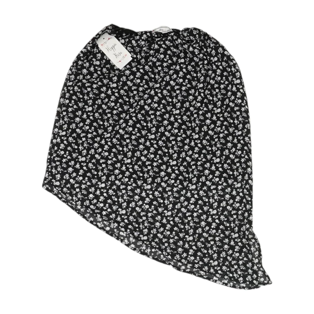 Black Floral Midi Skirt - Image 2