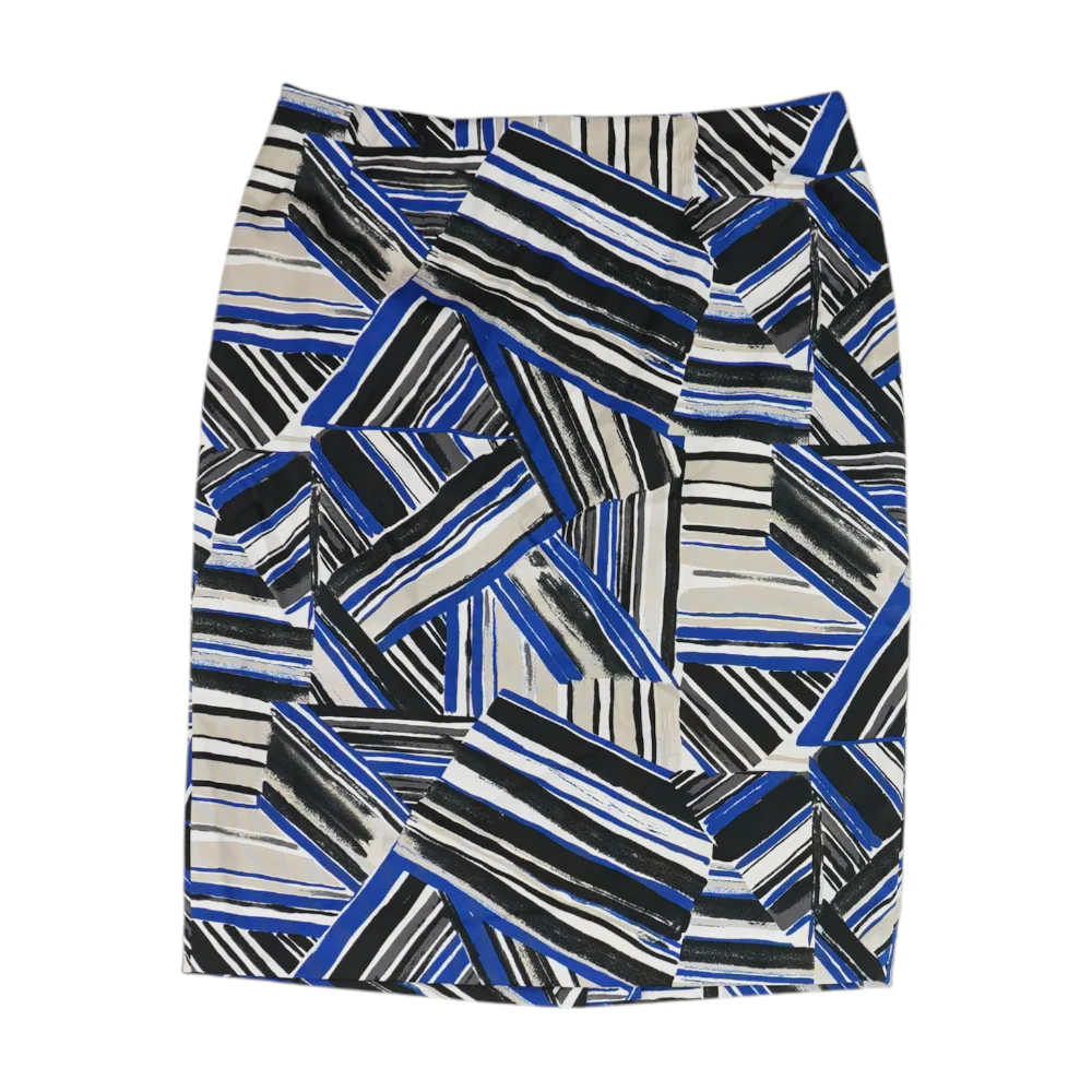 Multi Striped Midi Skirt