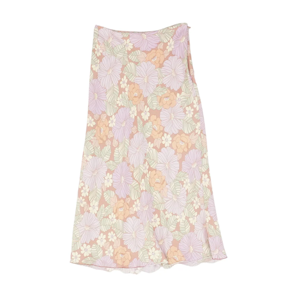 Lavender Floral Skirt