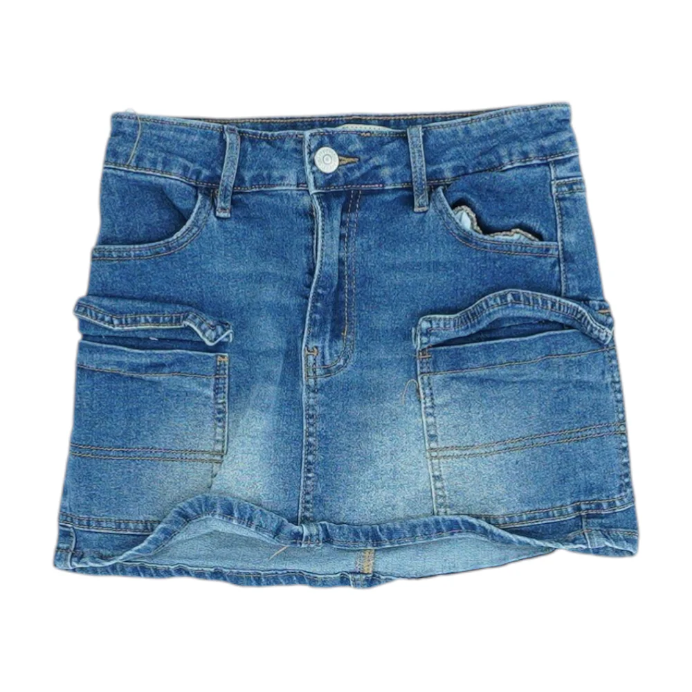 Blue Mini Skirt