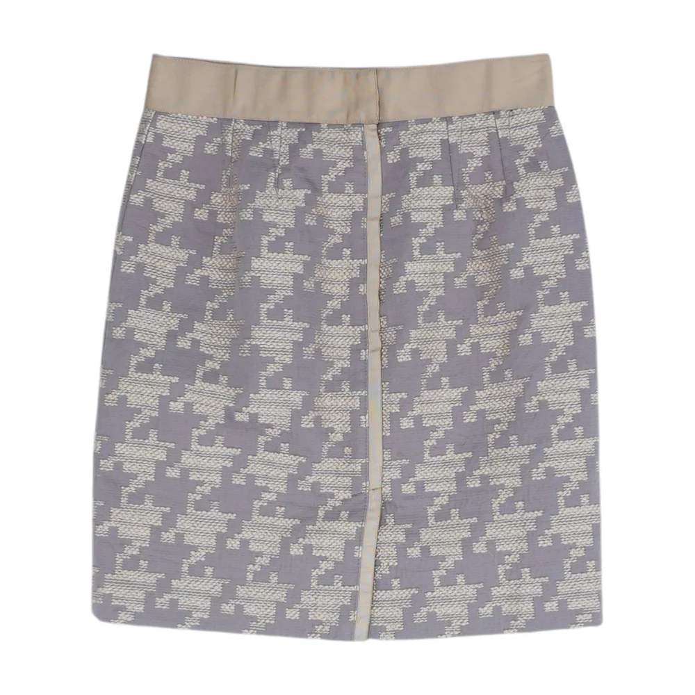 Purple Abstract Mini Skirt - Image 2