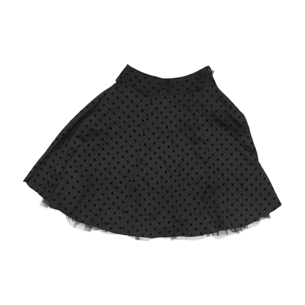 Black Polka Dot Active Skirt