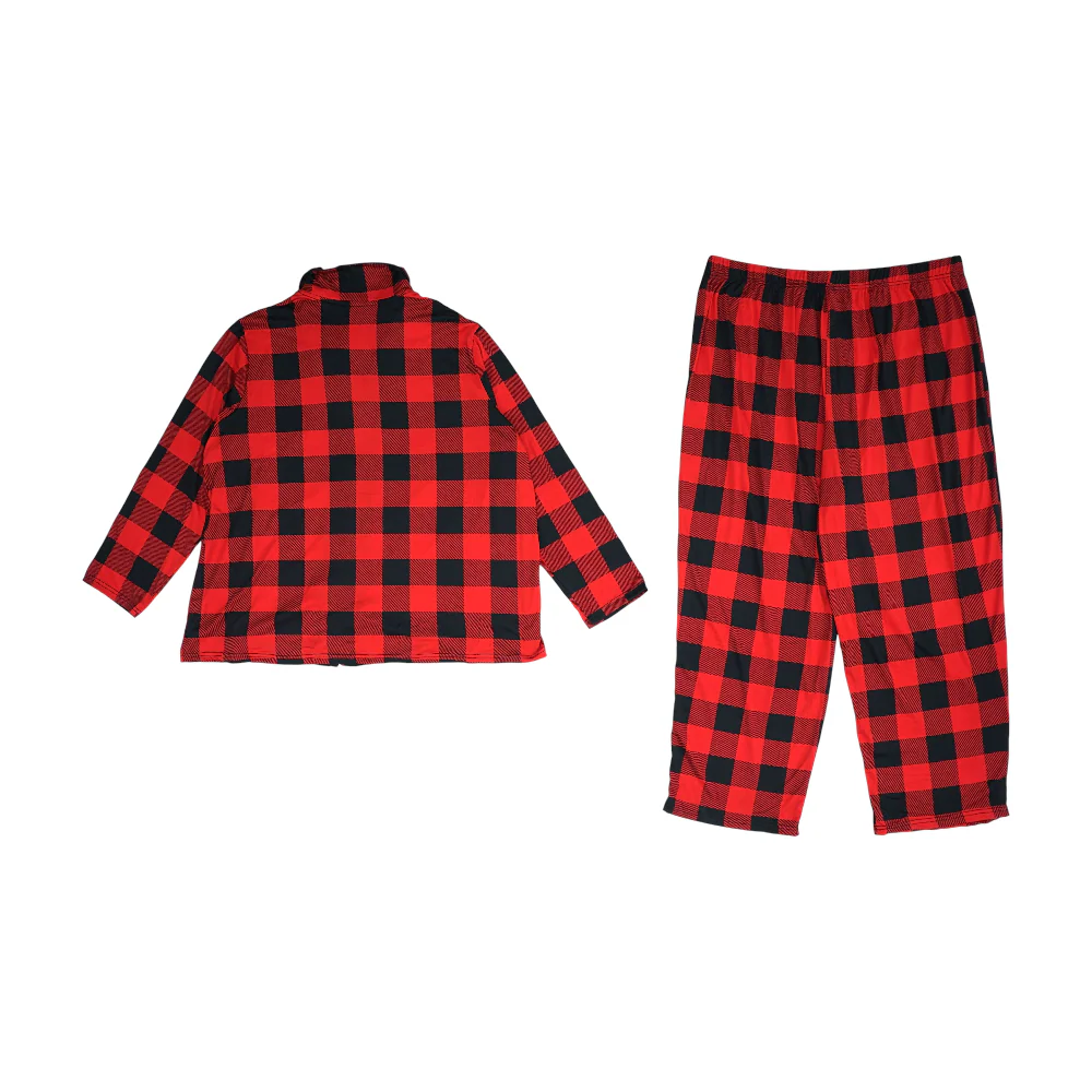 Red Plus Check Pajama Set - Image 2