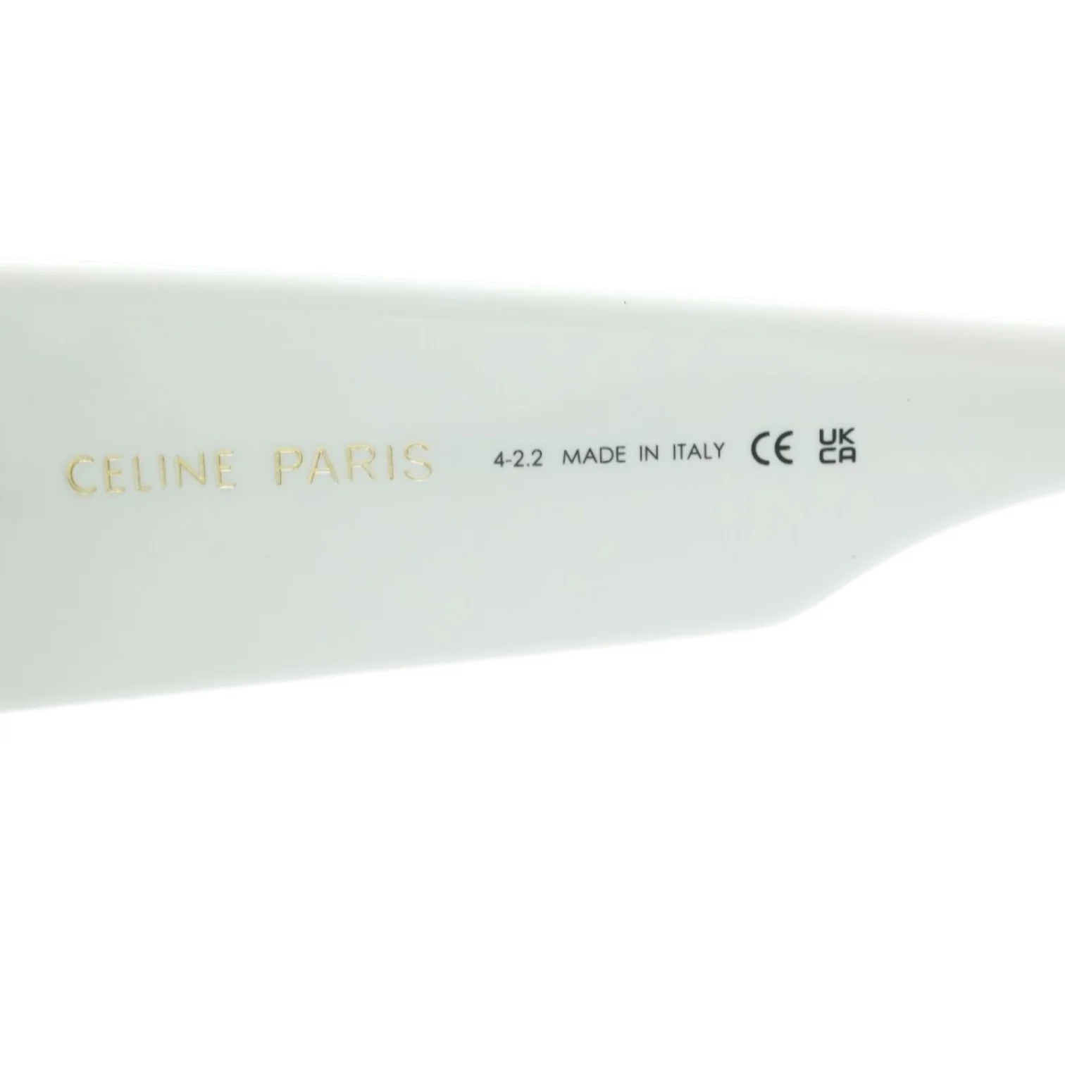 White CL40282U Rectangle Sunglasses - Image 3