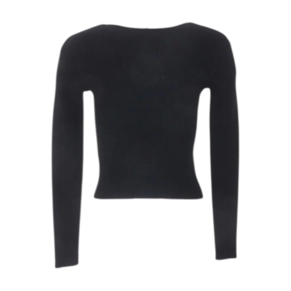 Black Cardigan Sweater - Image 2