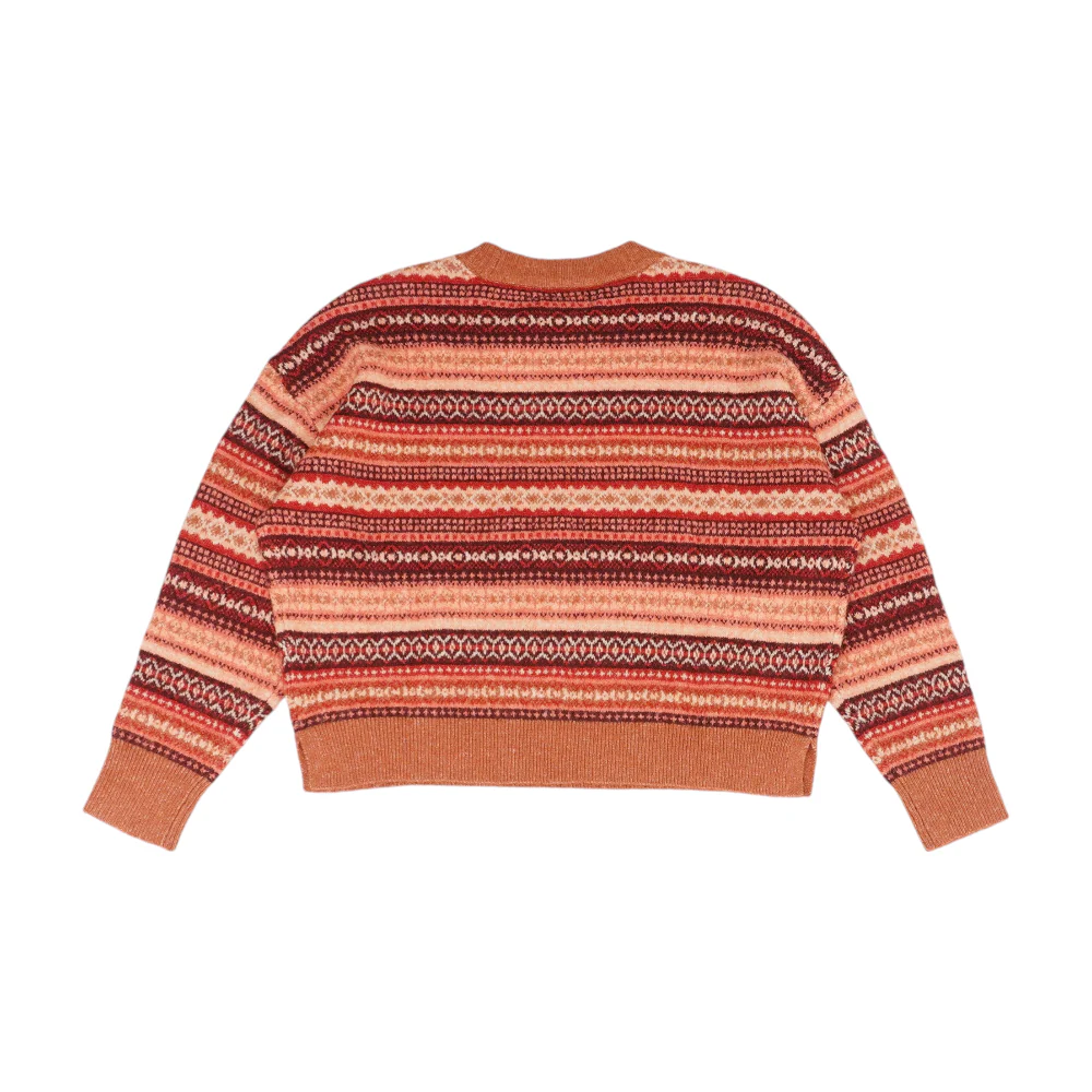 Pink Print Pullover Sweater - Image 2