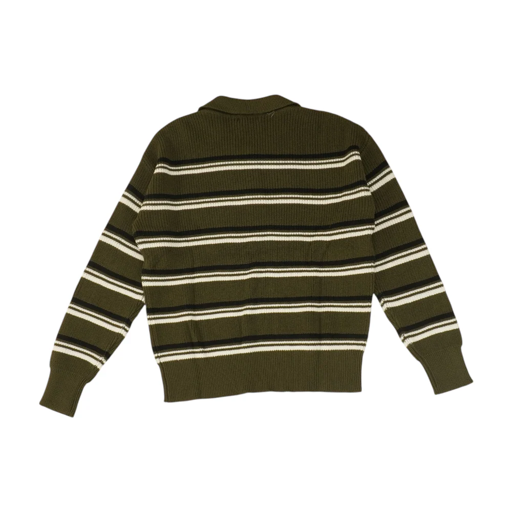 Green Striped Pullover Sweater - Image 2