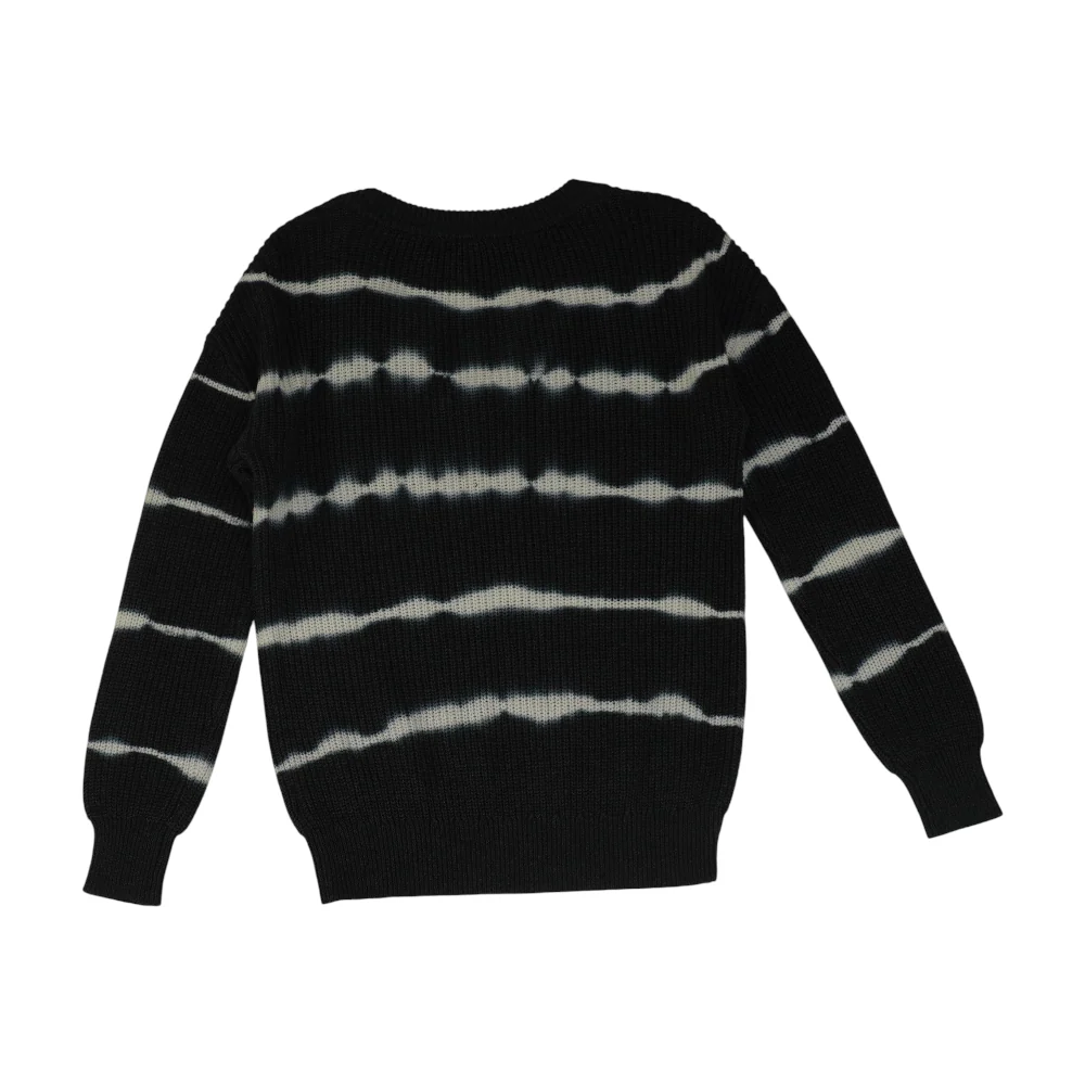 Charcoal Striped Pullover Sweater - Image 2