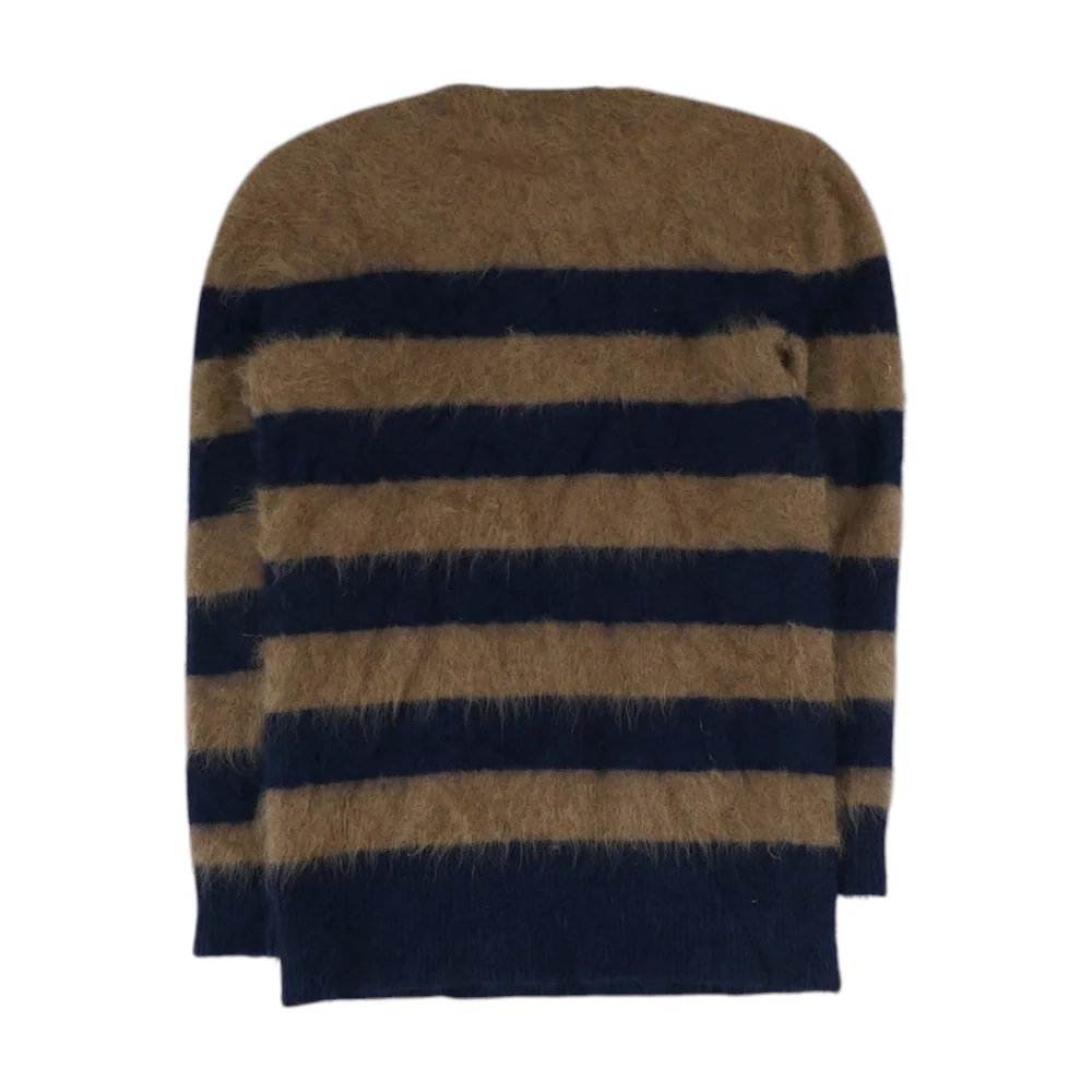 Brown Striped Pullover Sweater - Image 2