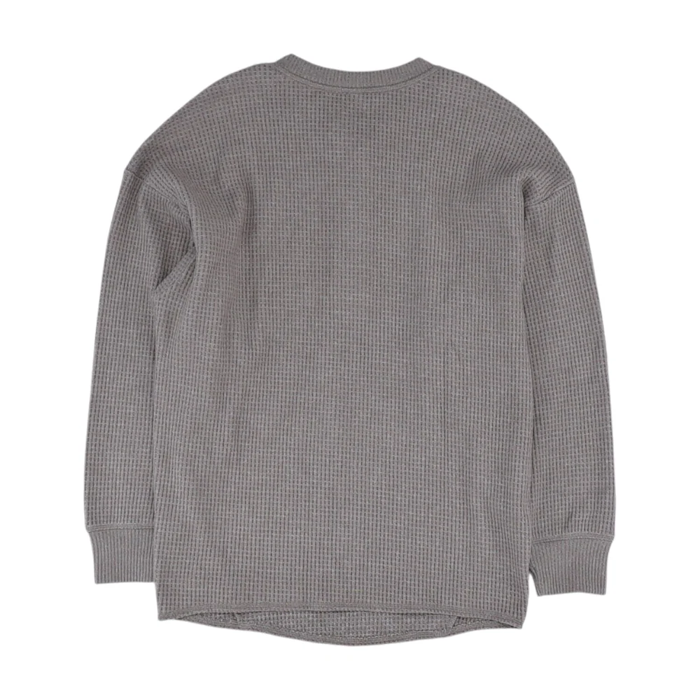 Brown Maternity 1/4 Zip Sweater - Image 2