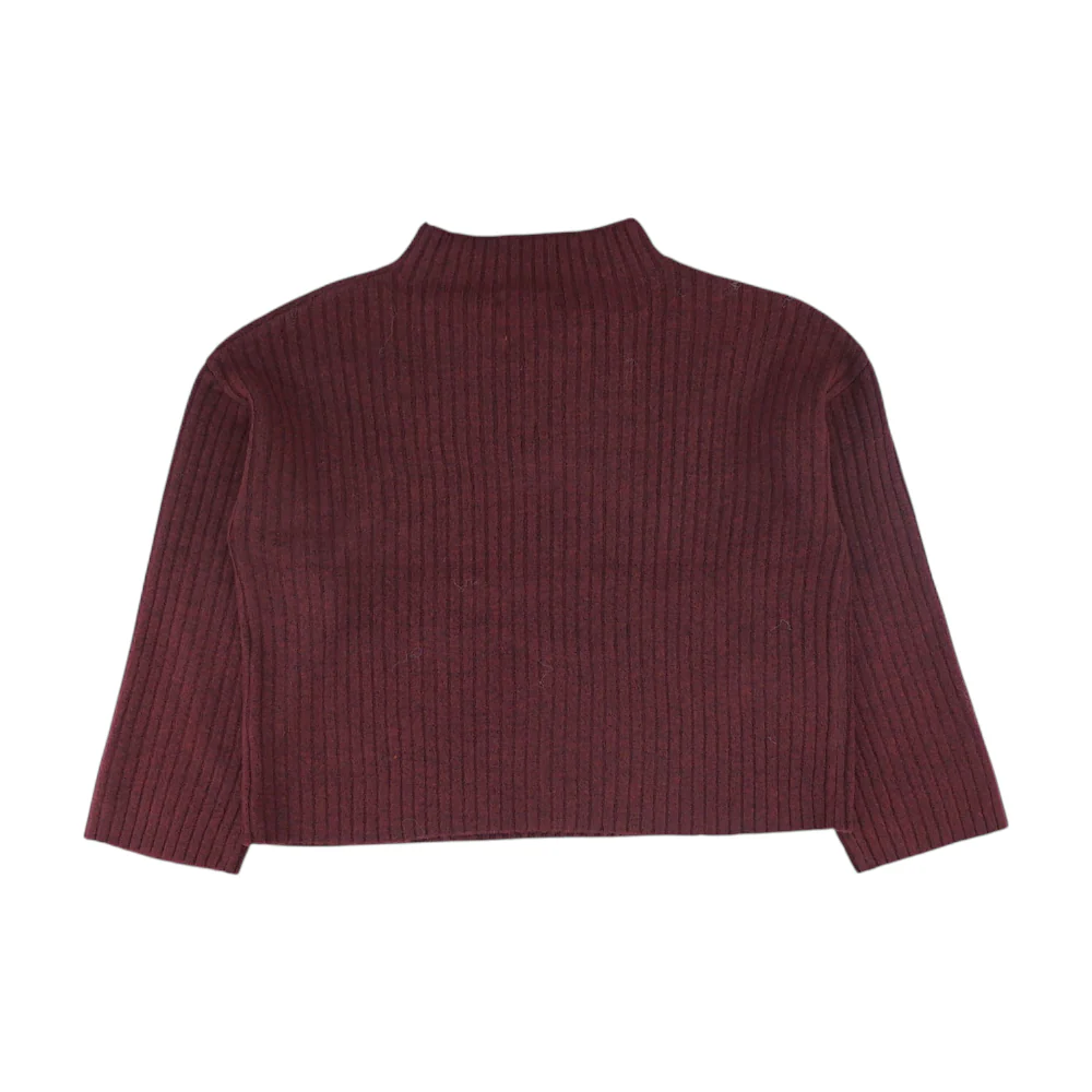 Burgundy Pullover Sweater - Image 2