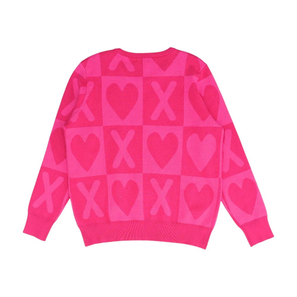 Magenta Print Pullover Sweater - Image 2