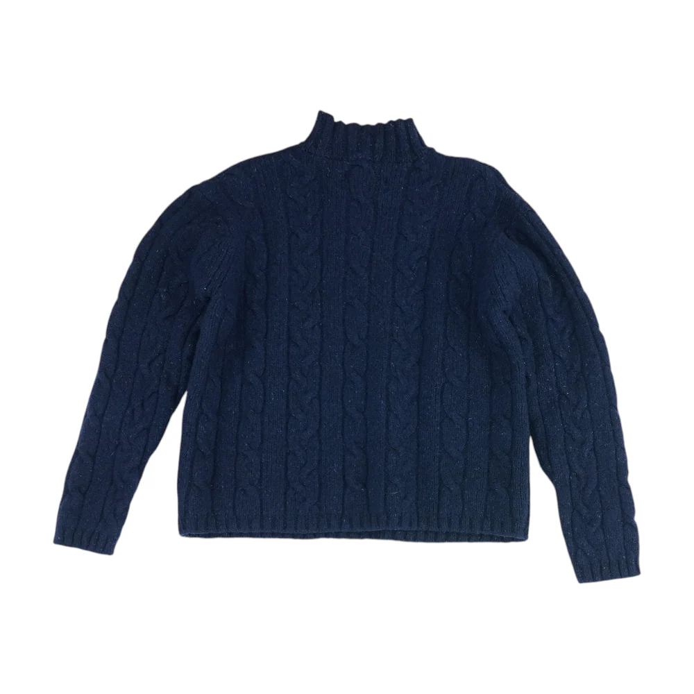 Vintage Navy Pullover Sweater - Image 2
