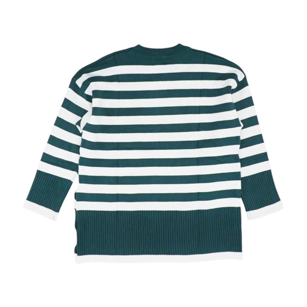 Green Striped Pullover Sweater - Image 2