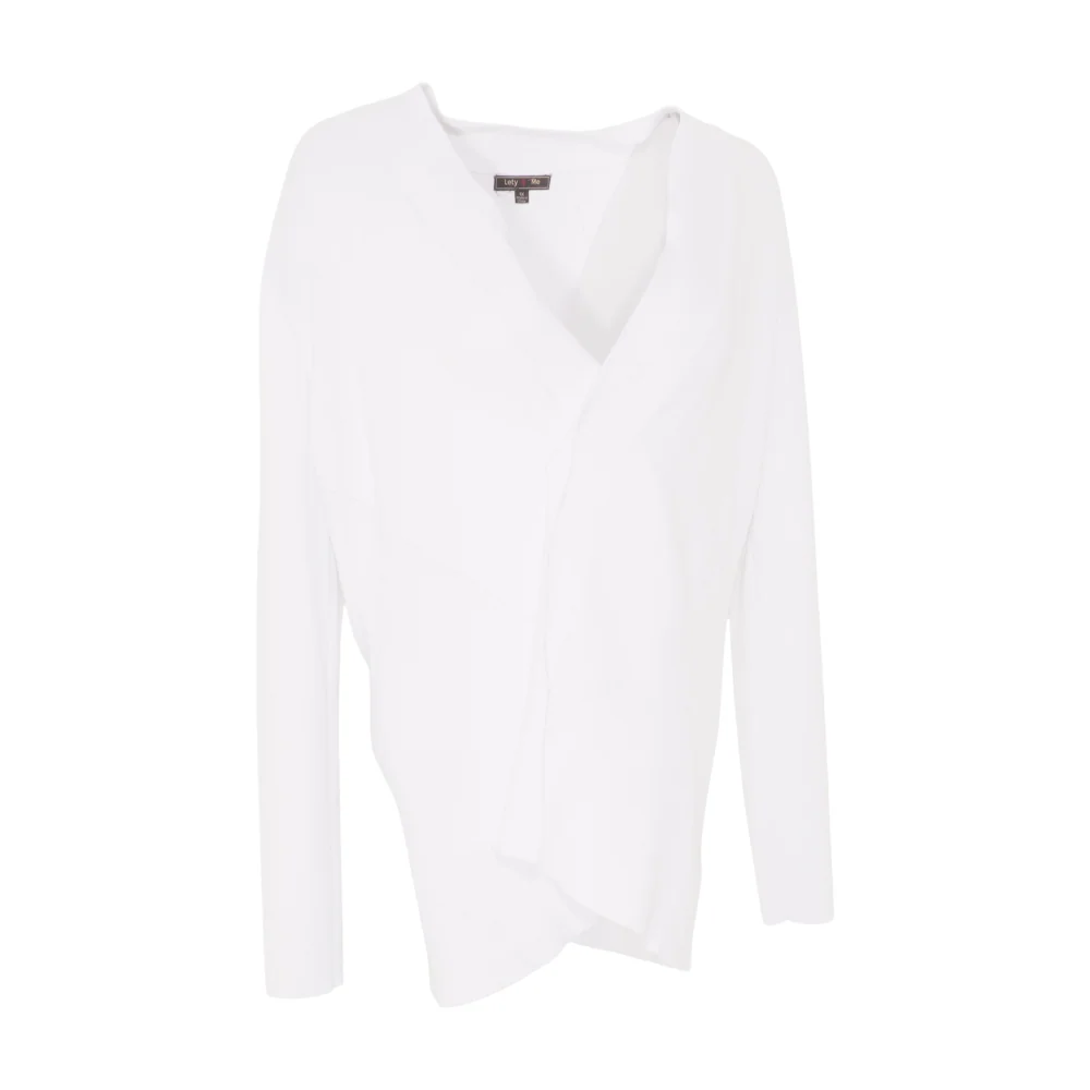 White Plus Cardigan Sweater - Image 2