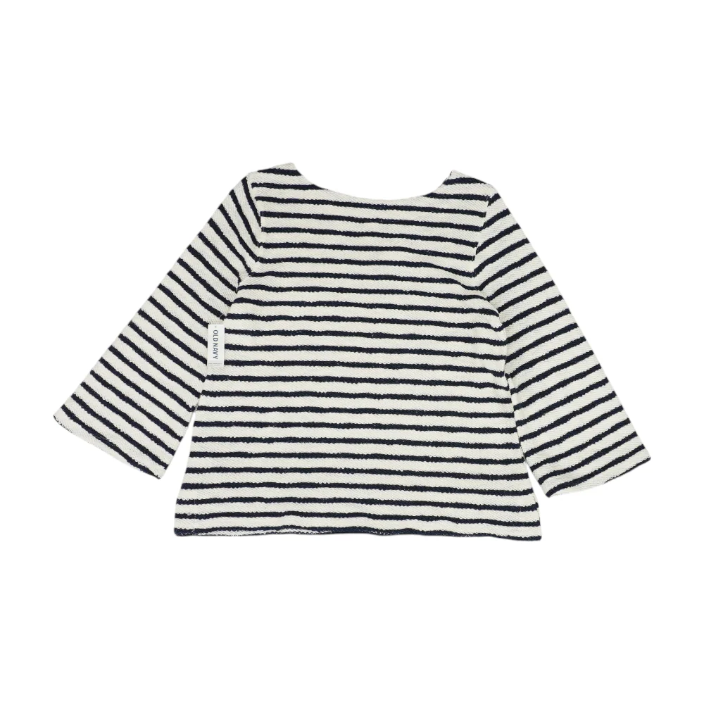 White Striped Pullover Sweater - Image 2
