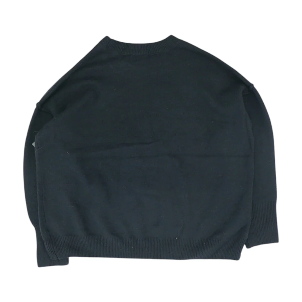 Black Graphic Pullover Sweater - Image 2