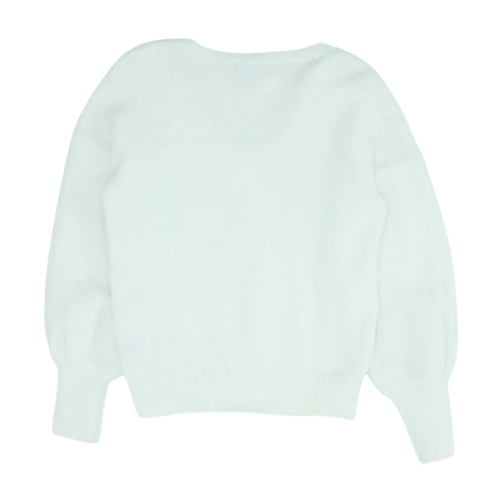 Cream Pullover Sweater - Image 2