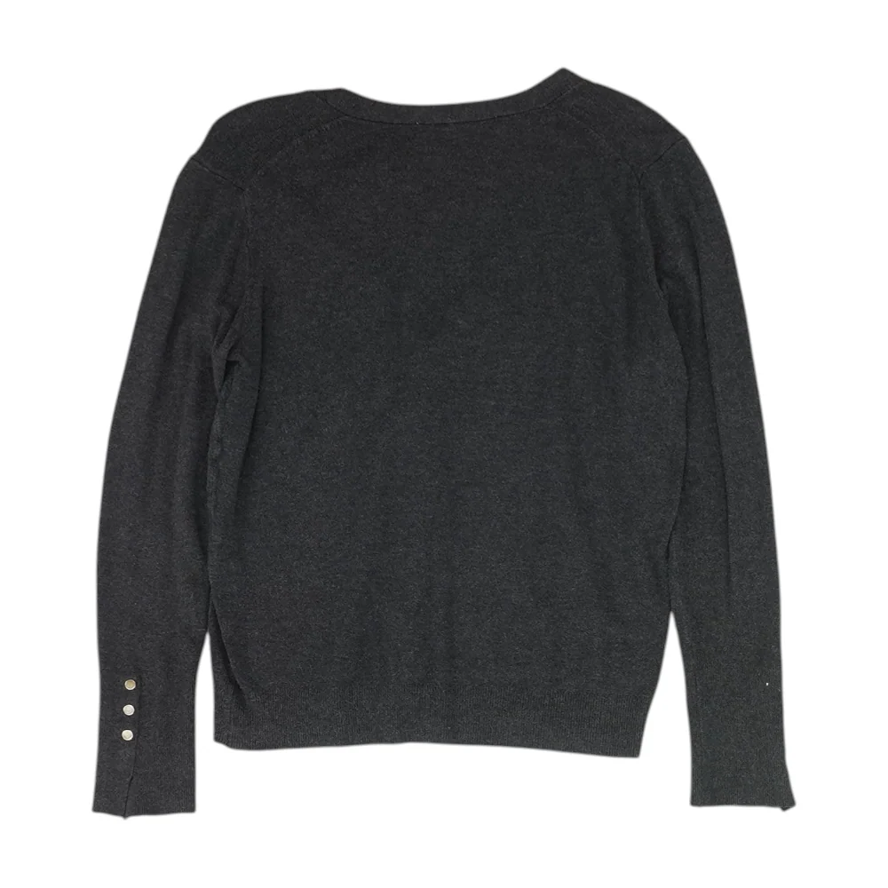 Gray Cardigan Sweater - Image 2