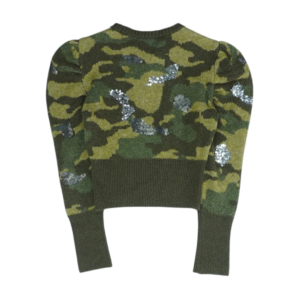 Olive Camo Pullover Sweater - Image 2
