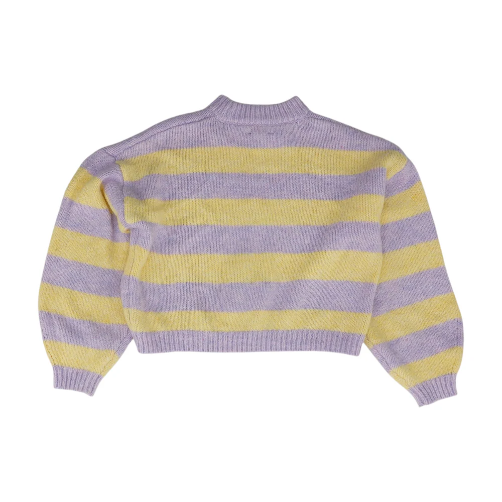 Purple Striped Pullover Sweater - Image 2