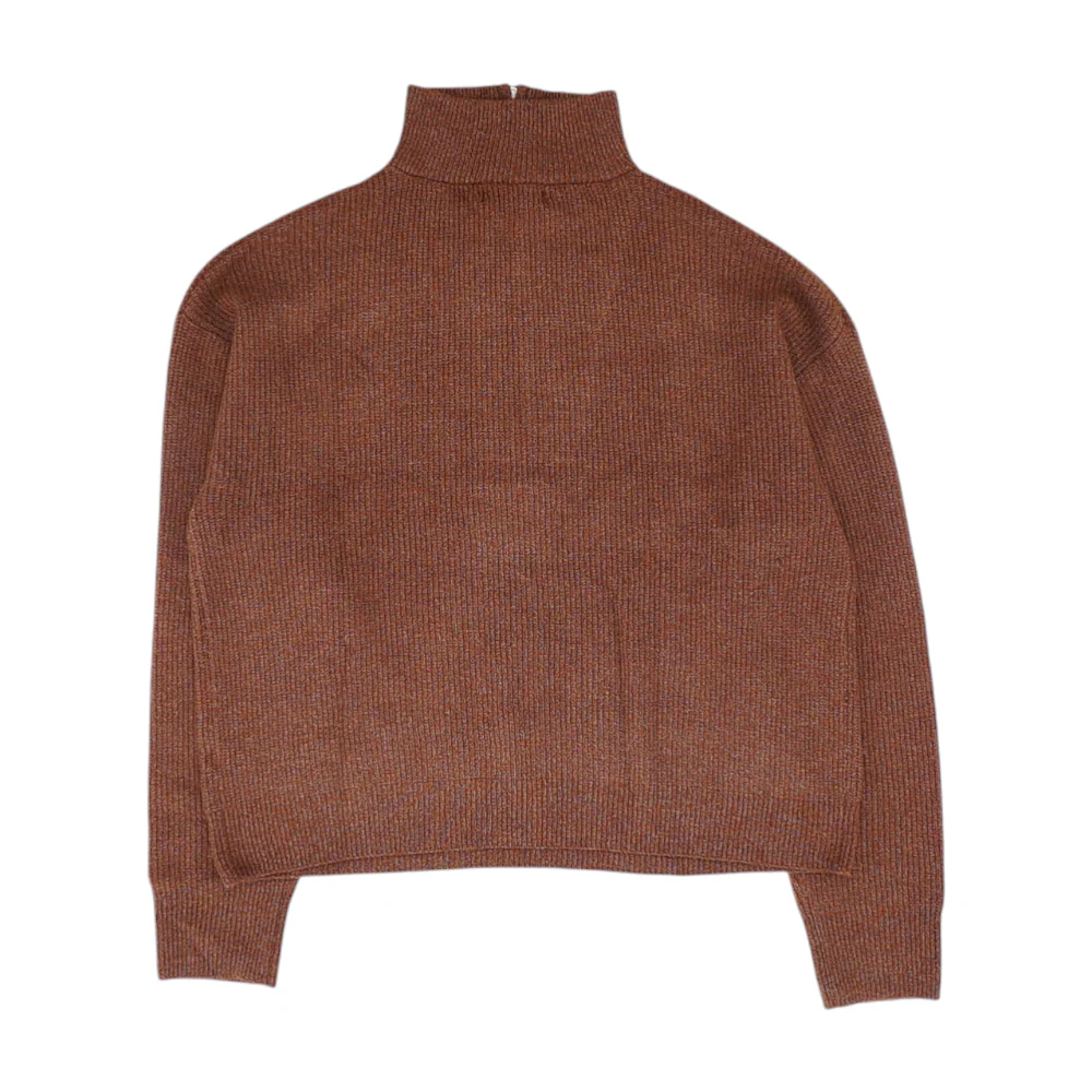 Rust 1/4 Zip Sweater - Image 2