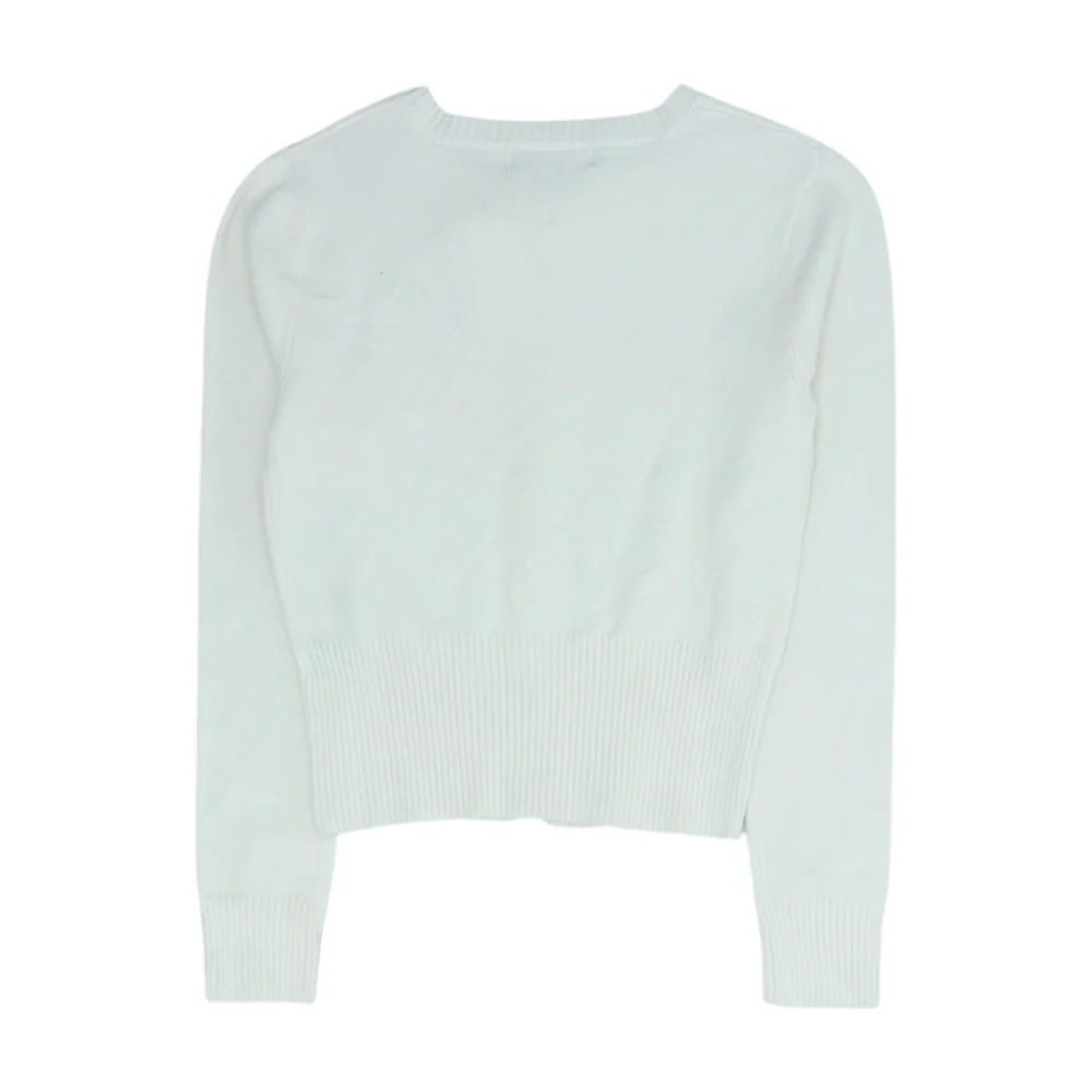 White Cardigan Sweater - Image 2