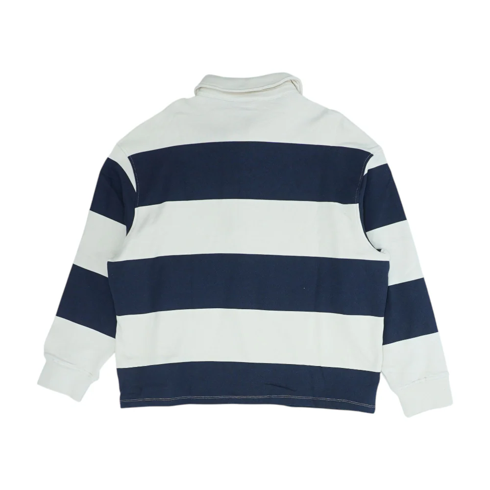 Navy Striped Pullover Sweater - Image 2