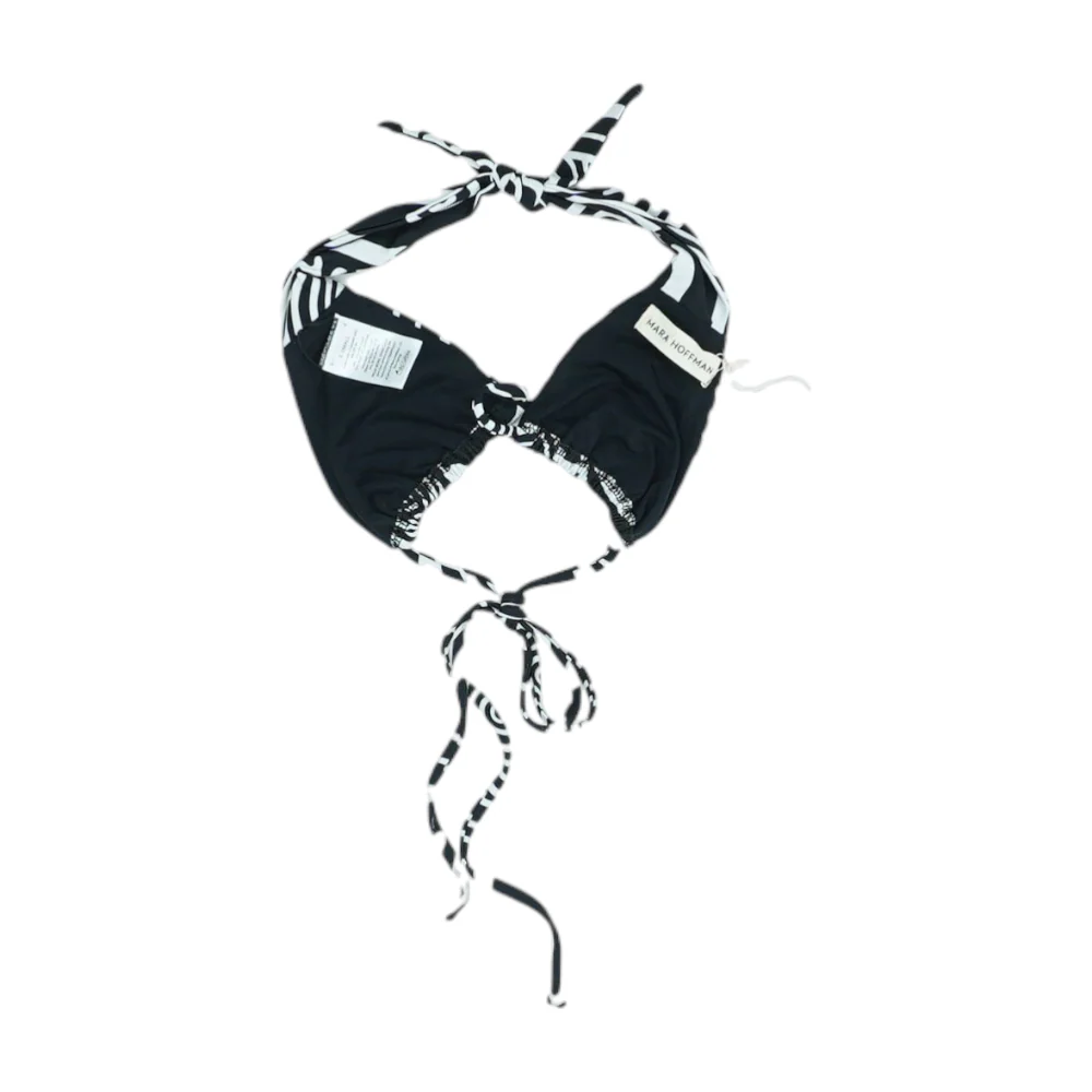 Black Abstract Swim Top - Image 2