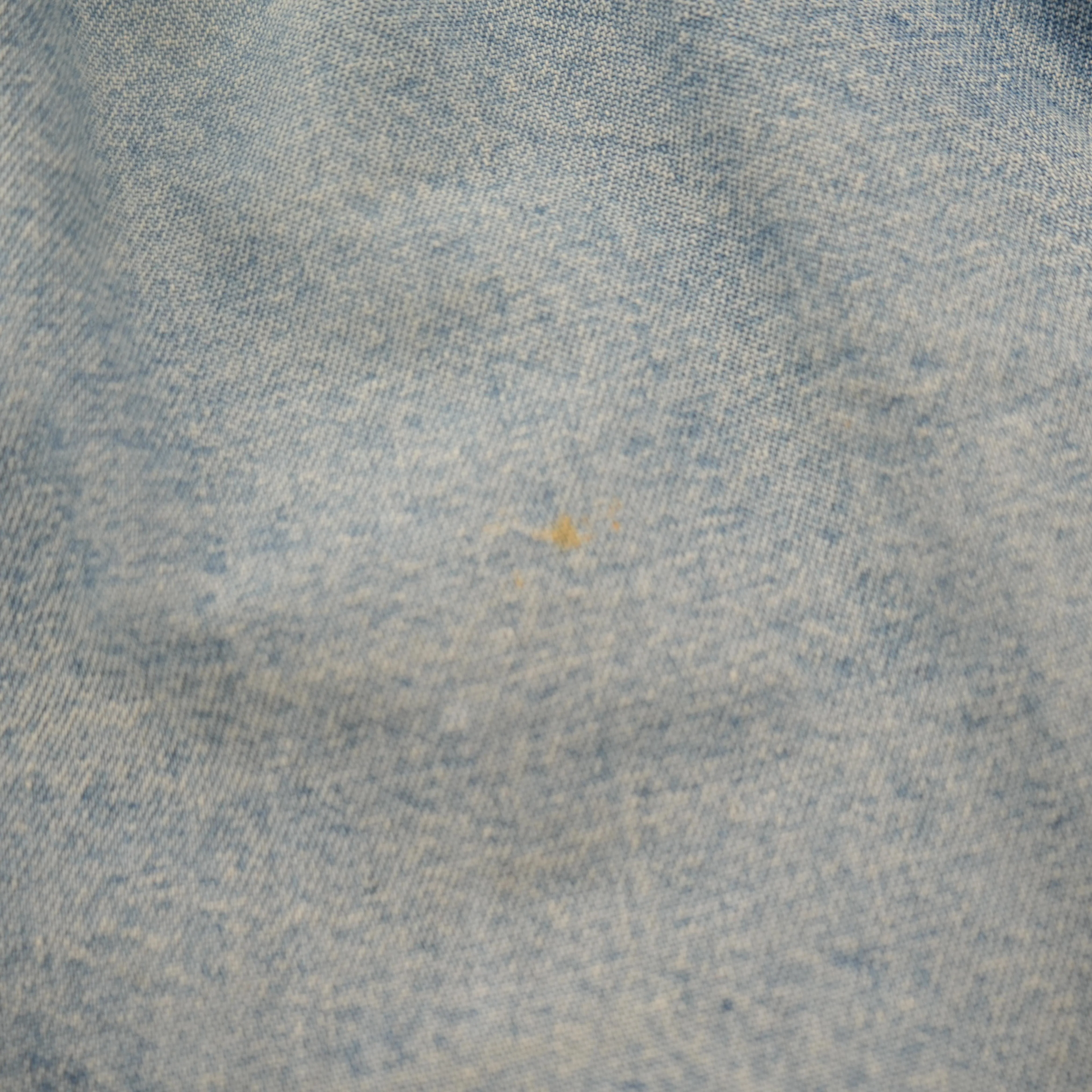 Blue Solid Denim Shorts - Image 4