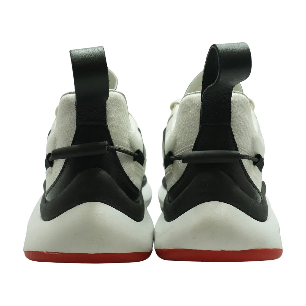 Y-3 Shiku Run White Low Top Athletic Shoes - Image 2
