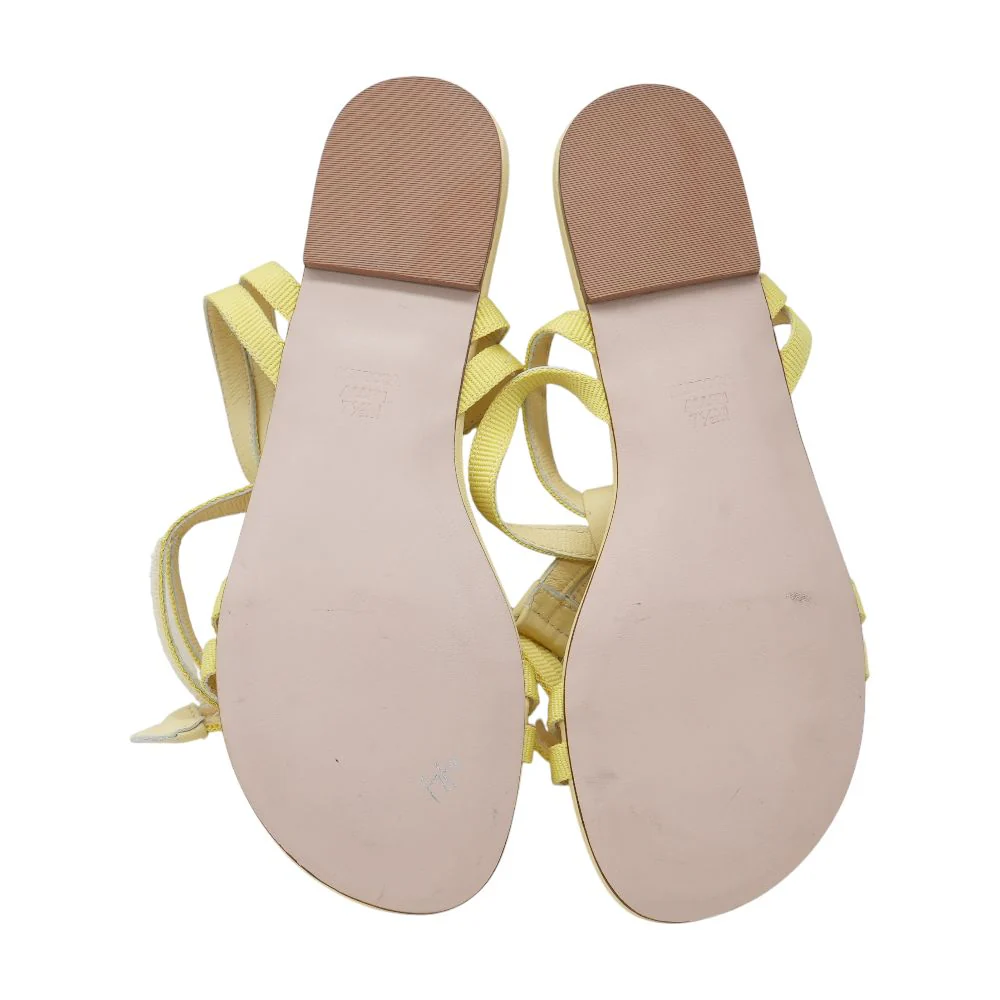 Yellow Flat Sandals - Image 3