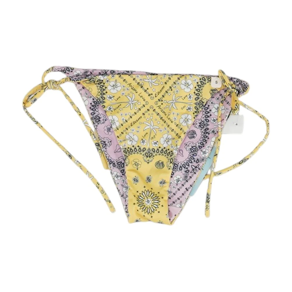 Yellow Floral Swim Bottom