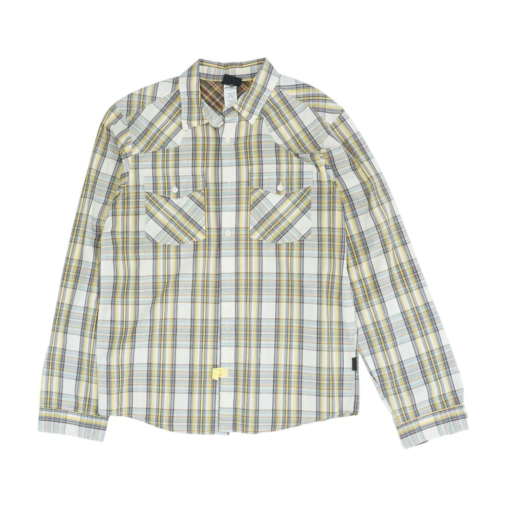 Yellow Plaid Long Sleeve Button Down