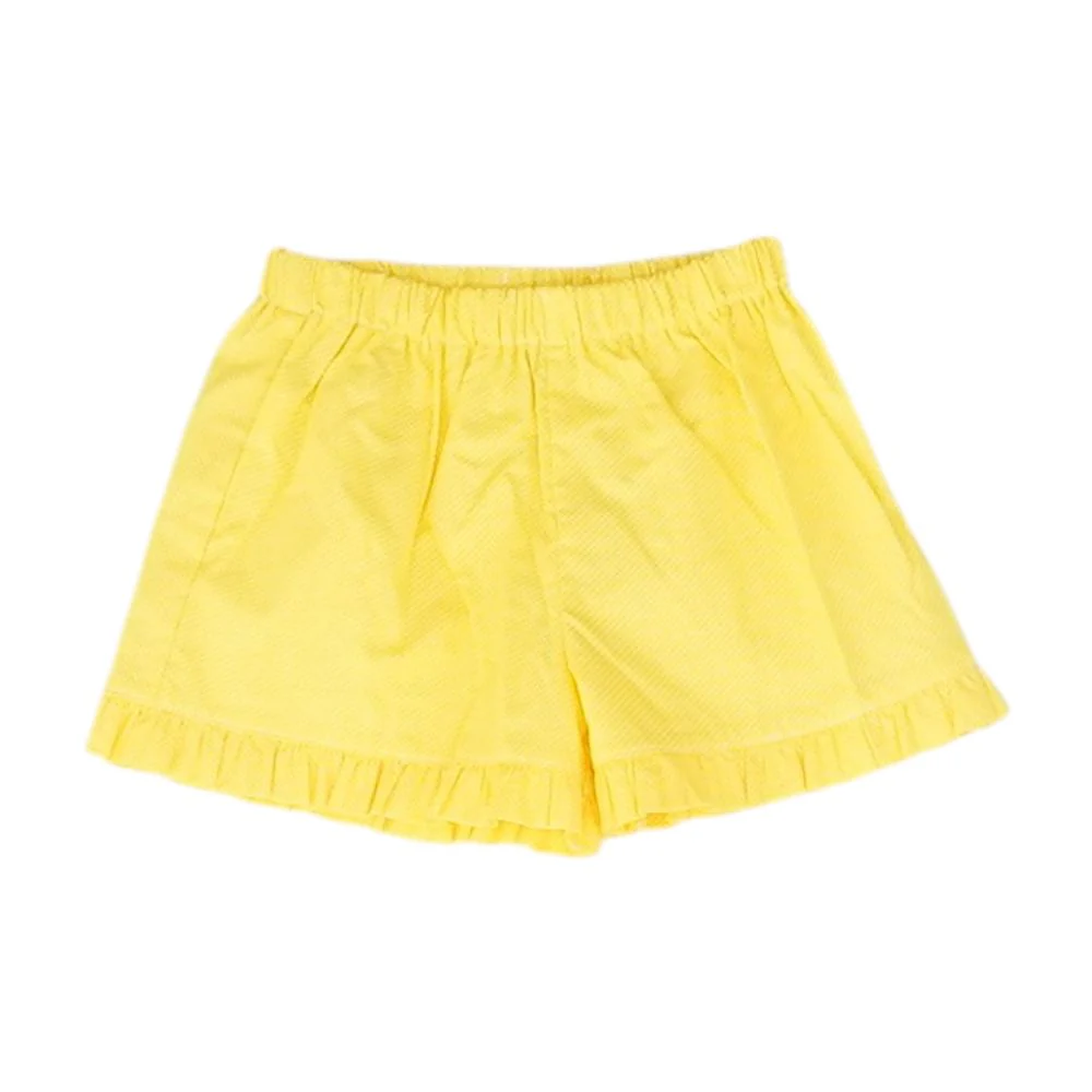 Yellow Polka Dot Chino Shorts